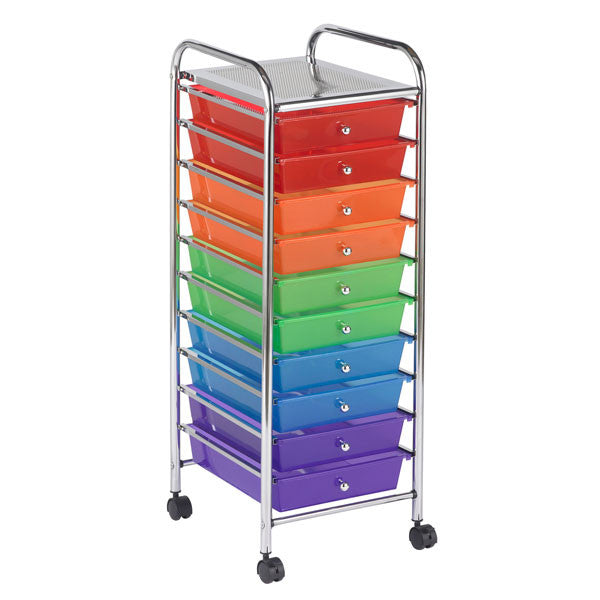 10 Drawer Mobile Storage Organizer