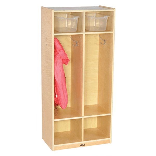 2 Section Birch Coat Locker