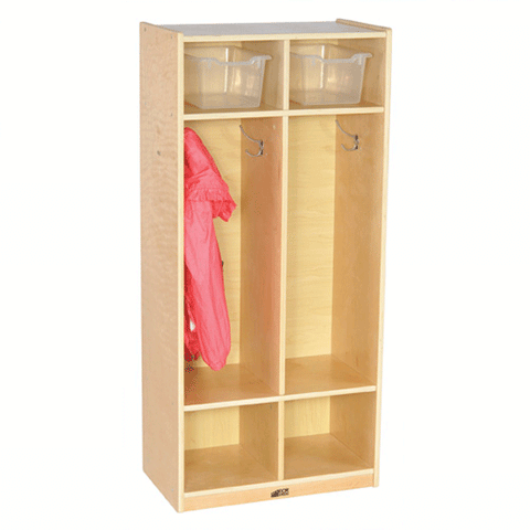 2 Section Birch Coat Locker