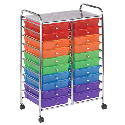 ECR4Kids 20 Drawer Mobile Organizer