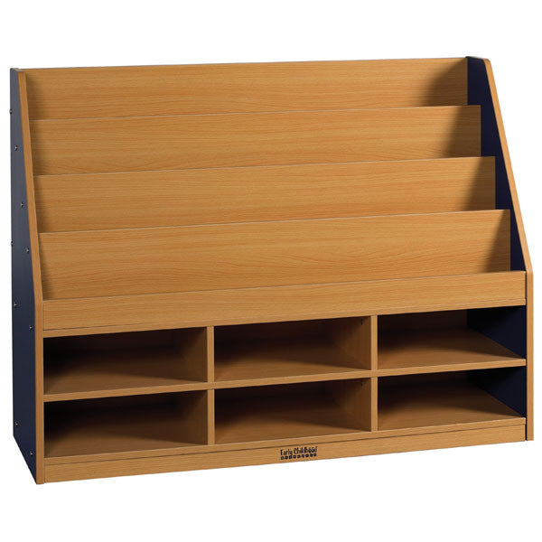 6 Compartment Book Display with Storage