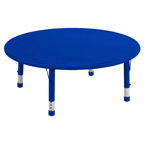 Adjustable Activity Table - Blue Round Resin