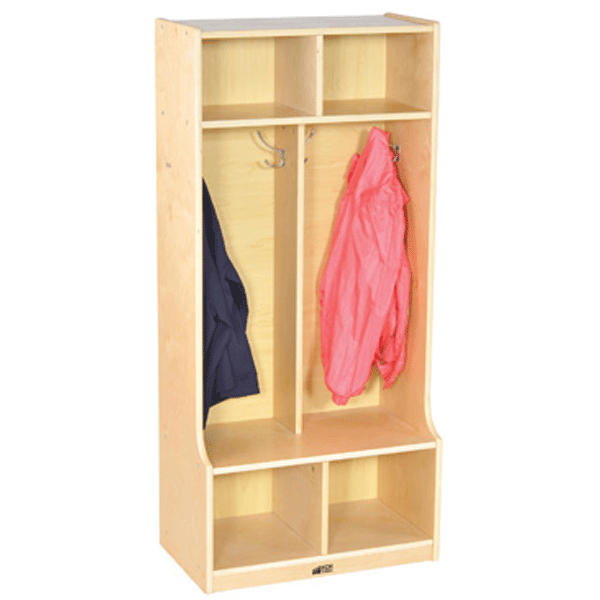 2 Section Birch Hardwood Locker