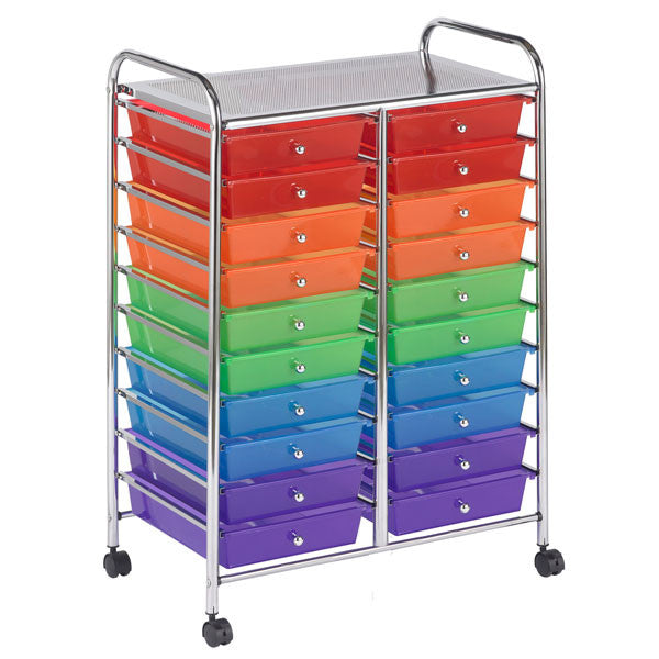 ECR4Kids 20 Drawer Mobile Organizer