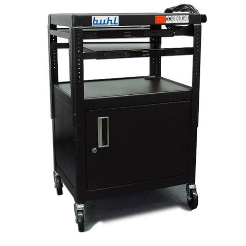 Hamilton Buhl Media Cart with Security Cabinet