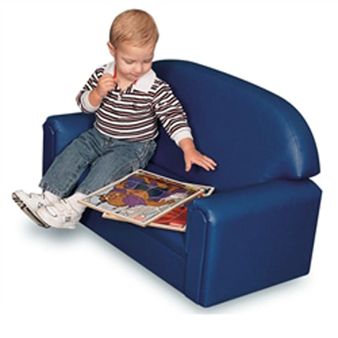 Blue Vinyl Couch for Toddlers - Brand New World