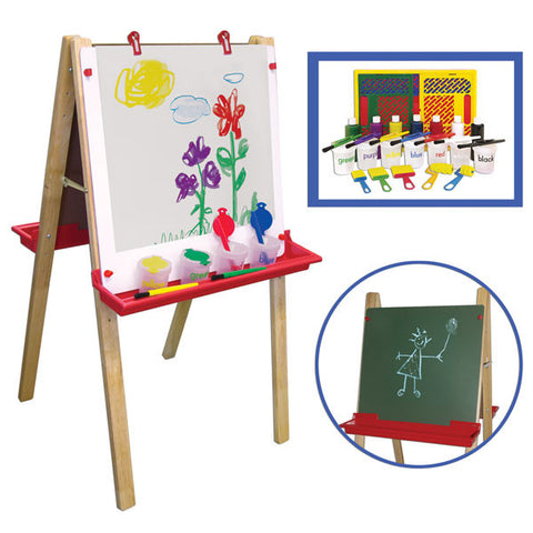 Double Sided Art Easel with Paint Set