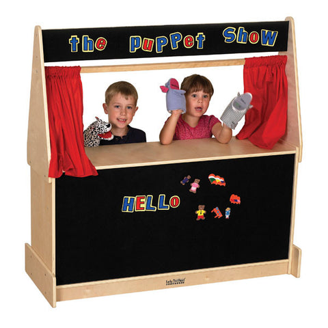 Puppet Theater with Black Flannel Board